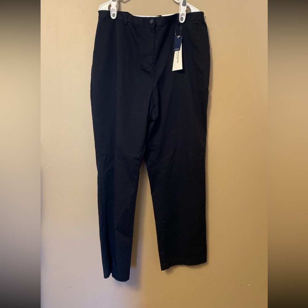 NWT Land’s End Black Women’s Sz 18 Pants